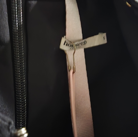 House Of CB Carmina Black Satin Fluted Corset Mini Dress S NWT - Picture 7 of 9